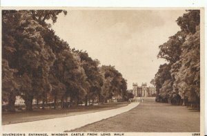 Berkshire Postcard - Soverign's Entrance - Windsor Castle - Long Walk Ref 13303A