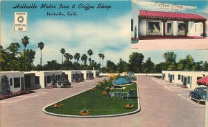 Linen Roadside Postcard Holtville Motor Inn & Coffee Shop, Holtville CA unposted