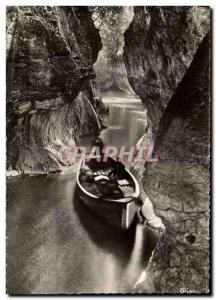 Postcard Modern Gresy Sur Aix Les Gorges Of course Sierroz By Boat