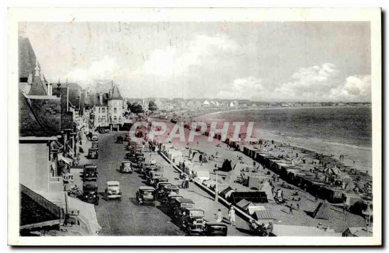 Old Postcard La Baule Boulevard of & # 39ocean Taken from & # 39hotel Adriana