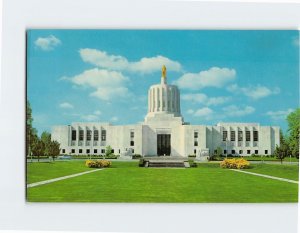 Postcard Oregons State Capitol at Salem Oregon USA