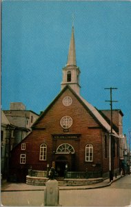 Vtg Notre Dame Des Victoires Quebec Canada Unused Chrome Postcard