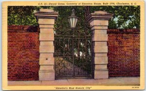 M-48513 Sword Gates Gateway of Simonton House Charleston South Carolina