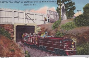 ROANOKE , Virginia , 1930-40s Zoo Choo Miniature Train