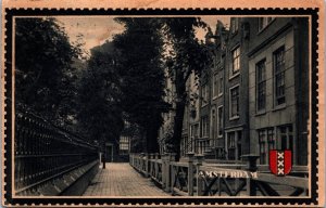 Netherlands Amsterdam Begijnhof Vintage Postcard C016