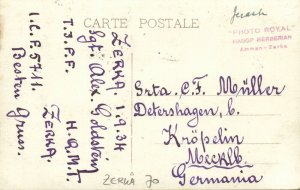 jordan, JERASH جرش, The Oval Forum, Excavation (1934) RPPC Postcard