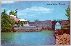 BERMUDA 1950s Postcard Somerset Bridge