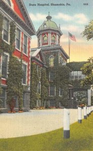 SHAMOKIN, PA  Pennsylvania STATE HOSPITAL-For Coal Miners c1940's Linen Postcard