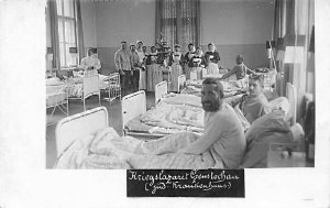 German Soldiers Hospital Real Photo Postcard