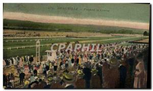 Old Postcard Horse Riding Equestrian Deauville During the race