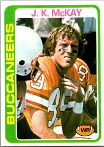 1978 Topps Football Card Lee J J McKay Tampa Bay Buccaneers sk7124