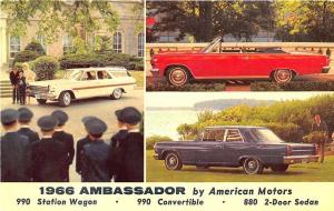 1966  Ambassador Station Wagon Convertible Two Door Sedan Postcard