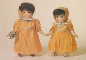 Toy Wedding German Doll Dolls Bridesmaid Bridesmaids London Exhibition Postcard