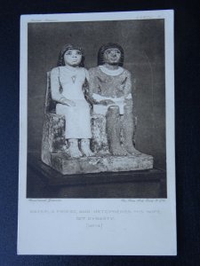 Egyptian & Babylonia Collection x 4 SCULPTURE & POTTERY - Old Postcards