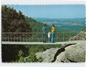 Postcard Swing-Along Bridge, Rock City Gardens, Lookout Mountain, Georgia