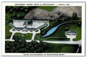 c1940s Bellemont Motor Hotel And Restaurant View Natchez Mississippi MS Postcard