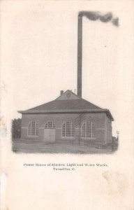 Versailles Ohio Power House Electric Light and Water Works Postcard AA52363