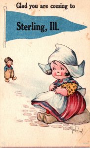 Illinois Sterling Dutch Kids 1917 Pennant Series