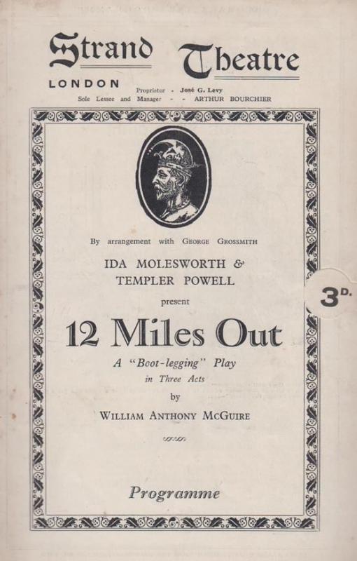 Twelve 12 Miles Out Ida Molesworth Comedy The Strand London Theatre  Programme