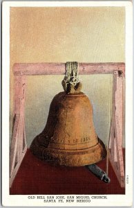 Old Bell San Jose San Miguel Church Santa Fe New Mexico NM Postcard