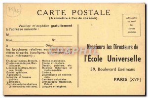 Old Postcard Paris World School The special post office