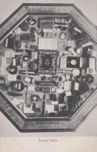 Curios Curiosity Antique Table Masonic Regalia Vintage Postcard