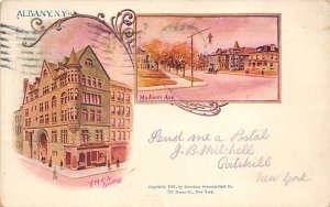 Albany New York, USA Patriographic 1905 postal marking on front