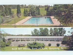 Unused Pre-1980 MOTEL SCENE Gettysburg Pennsylvania PA F7218