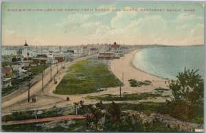 NANTASKET BEACH MA BIRDS EYE VIEW ANTIQUE POSTCARD