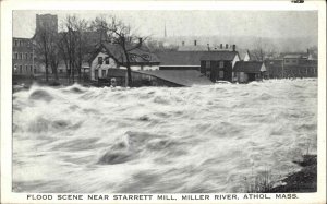 Athol Massachusetts MA Flood Scene c1940s Postcard