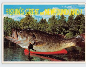 Postcard Fishin's Great in Newfoundland!, Canada