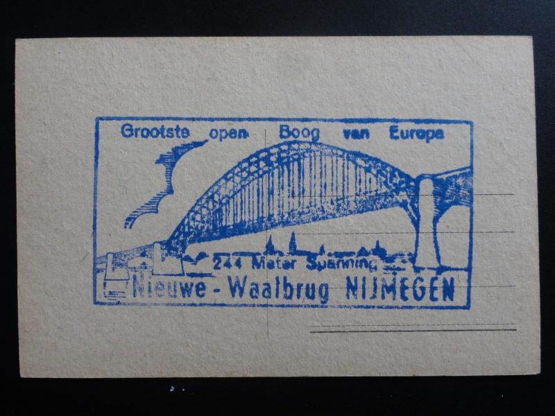 Netherlands NIJMEGEN H Landstichting interesting stamp mark reverse Old Postcard