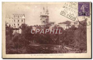 Postcard Old San Salvadour L & # 39Hotel and Chateau