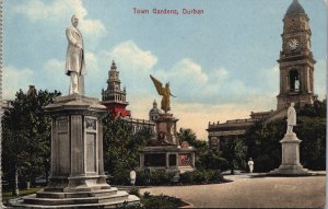 South Africa Town Gardens Durban Vintage Postcard C040