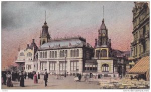 Partial Street Scene, Kursaal, Ostende, West Flanders, Belgium, PU-1909