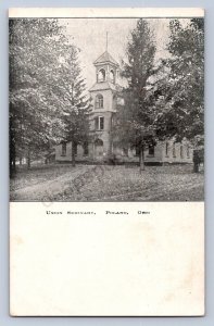 J99/ Poland Ohio Postcard c1910 Union Seminary Building  218