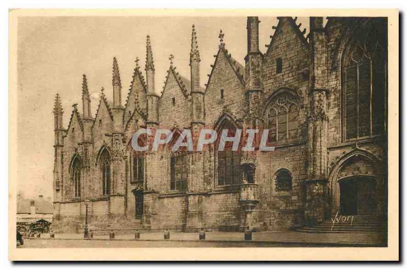 Old Postcard La Douce France Bretagne Ille et Vilaine Vitre Notre Dame Church...