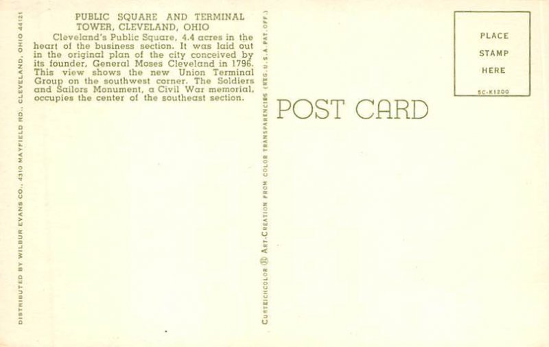Public Square, Terminal Tower Cleveland, Ohio OH