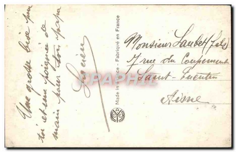 Old Postcard Paris Decorative Arts Grand Palace from night