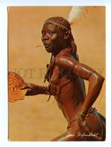498145 1993 year Sudan nude girl smoking and dancing postcard