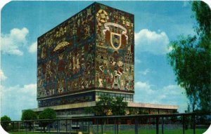 CPM AK The Tile Walls of the Library at Ciudad Universitaria MEXICO (662122)