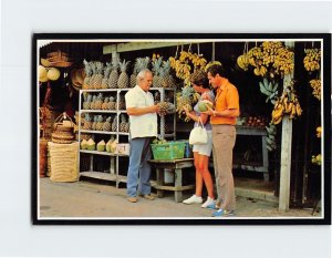 Postcard Typical roadside fruit stand Puerto Rico USA