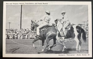Mint USA RPPC Postcard Cowgirl Don Virginia Wilcox Trick Riders & Fancy Ropers