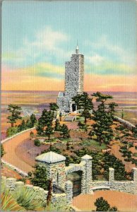 Vtg Will Rogers Shrine on the Sun on Cheyenne Mountain Colorado 1930s Postcard