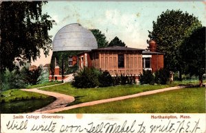 Smith College Observatory, Northampton MA Undivided Back Vintage Postcard N52