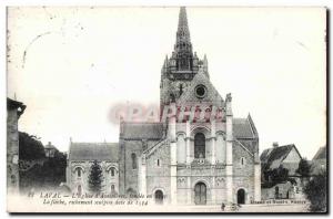 Old Postcard Laval Church of Avesnières