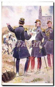 Old Postcard Fantasy Illustrator Vallet Uhrich Army