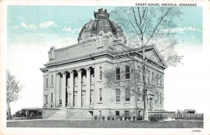 Osceola Arkansas Court House Vintage Postcard AA51119