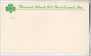 NY - 1000 Islands Girl Scout Council Inc  Blank Postal Card  UX-48