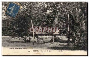 Vittel Old Postcard A corner of the park